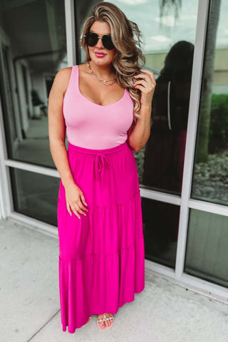 My Point of View Tiered Maxi Skirt - Simply Me Boutique