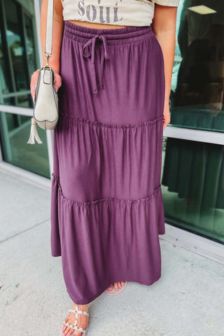 My Point of View Tiered Maxi Skirt - Simply Me Boutique