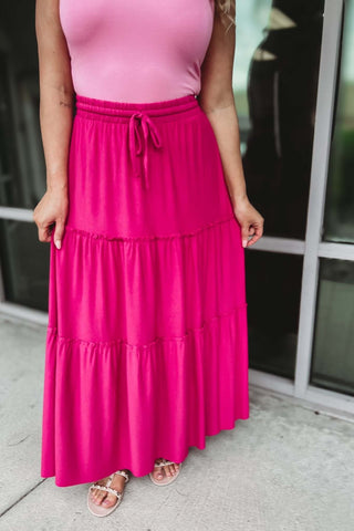 My Point of View Tiered Maxi Skirt - Simply Me Boutique