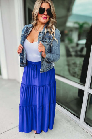 My Point of View Tiered Maxi Skirt - Simply Me Boutique