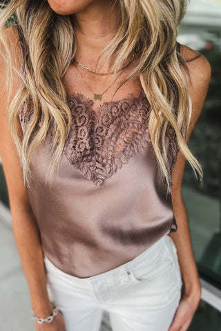 My Priorities Silk Lace Cami 3 Colors! - Simply Me Boutique