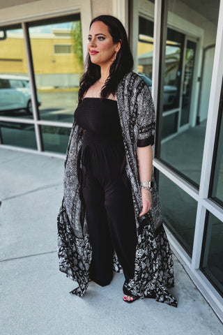 Paisley Tapestry Free Flow Kimono 4 COLORS! - Simply Me Boutique