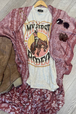 Paisley Tapestry Free Flow Kimono 4 COLORS! - Simply Me Boutique