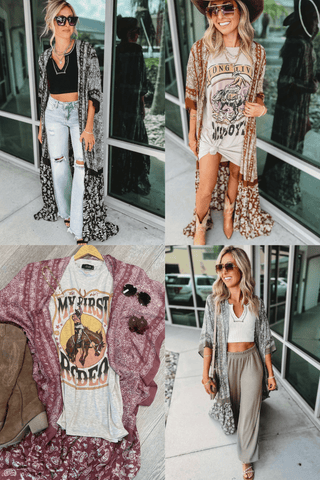 Paisley Tapestry Free Flow Kimono 4 COLORS! - Simply Me Boutique