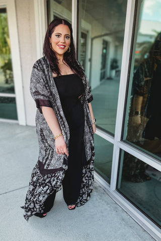 Paisley Tapestry Free Flow Kimono 4 COLORS! - Simply Me Boutique