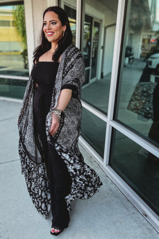 Paisley Tapestry Free Flow Kimono 4 COLORS! - Simply Me Boutique