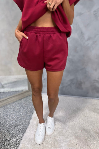 Play it Again Cabernet Scuba Half Zip Top - Simply Me Boutique