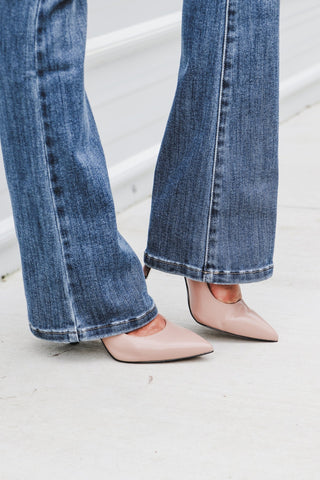 (Preorder) KANCAN CeCe Embroidered Mid Rise Jeans - Simply Me Boutique