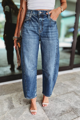 (PREORDER) KANCAN Elodie Relaxed Fit Barrel Jeans - Simply Me Boutique