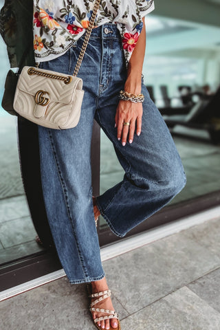 (PREORDER) KANCAN Elodie Relaxed Fit Barrel Jeans - Simply Me Boutique