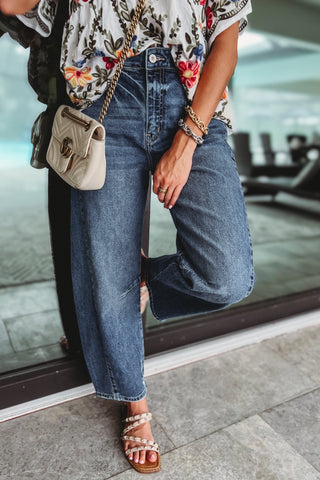 (PREORDER) KANCAN Elodie Relaxed Fit Barrel Jeans - Simply Me Boutique