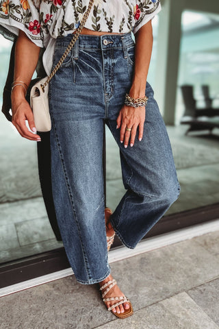 (PREORDER) KANCAN Elodie Relaxed Fit Barrel Jeans - Simply Me Boutique