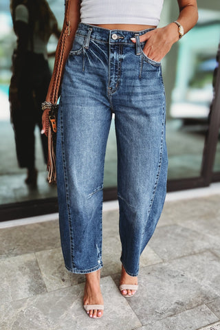 (PREORDER) KANCAN Elodie Relaxed Fit Barrel Jeans - Simply Me Boutique