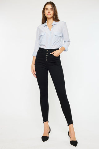 (PREORDER) KANCAN Just Imagine High Rise Black Jeans - Simply Me Boutique