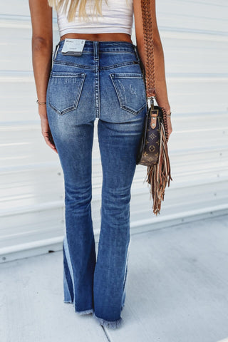 (PREORDER) KANCAN Mabel High Rise Flare Jeans - Simply Me Boutique
