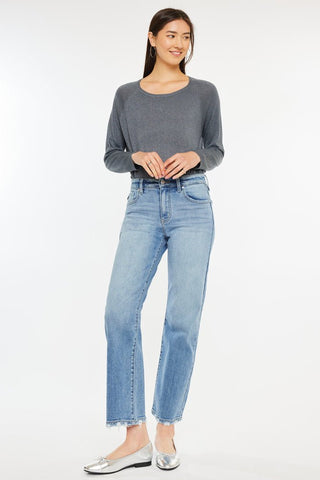 (PREORDER) KANCAN Melissa High Rise Slim Wide Leg Jeans - Simply Me Boutique