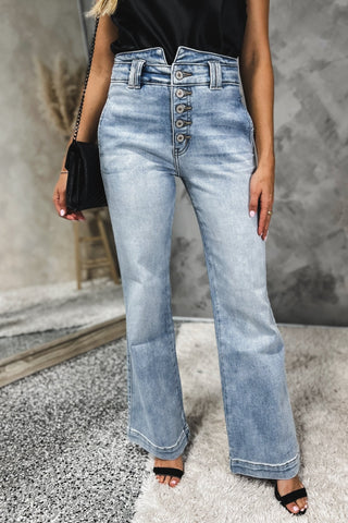 (PREORDER) KANCAN Meredith High Rise Flare Jeans - Simply Me Boutique