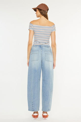 (PREORDER) KANCAN Starlet High Rise Oversized Barrel Jeans - Simply Me Boutique