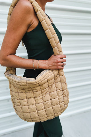Puffy Quilted Crossbody/Shoulder Bag - Simply Me Boutique