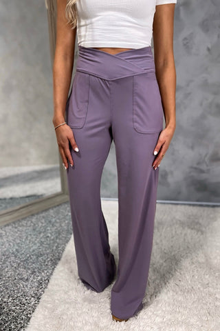 Pure Comfort V Waist Wide Leg Pants 3 COLORS! - Simply Me Boutique
