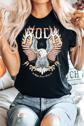 Rock Eagle Graphic Tee 3 COLORS! - Simply Me Boutique