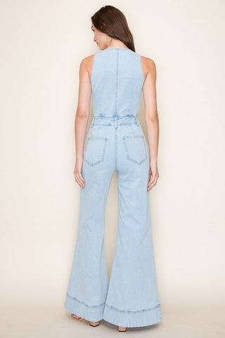 The Jax Denim Jumpsuit - Simply Me Boutique