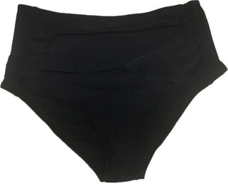 Turks Mid High Rise Ruched Black Tankini Bikini BOTTOM - Simply Me Boutique