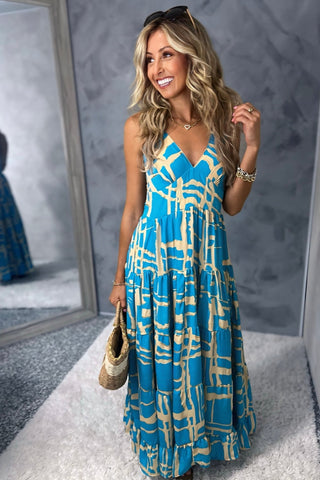 Turquoise Tides Maxi Dress - Simply Me Boutique