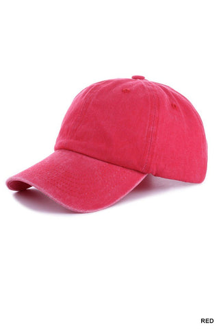 Vintage Washed Baseball Cap 7 COLORS! - Simply Me Boutique