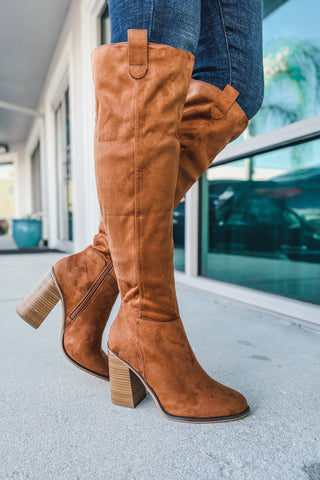 Oh So Chic Heeled Russet Boot