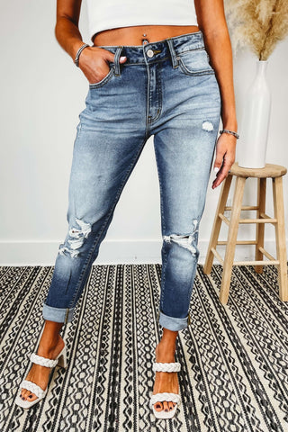 (PREORDER) KANCAN Road Trip Boyfriend Fit Jeans - Simply Me Boutique