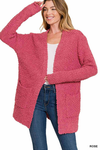 Cozy Day Vibes Popcorn Cardigan (More colors)