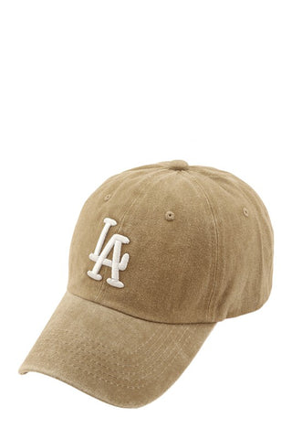 (More colors) Embroidered LA Baseball Cap Hat