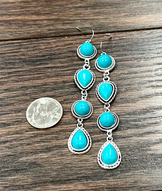 The Turquoise Drop Earrings
