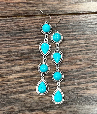 The Turquoise Drop Earrings