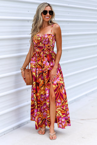 Blooming Beauty Cutout Maxi Dress