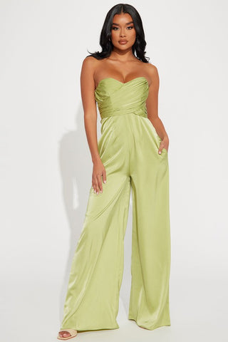 (More colors) Always a Sweetheart Satin Jumpsuit
