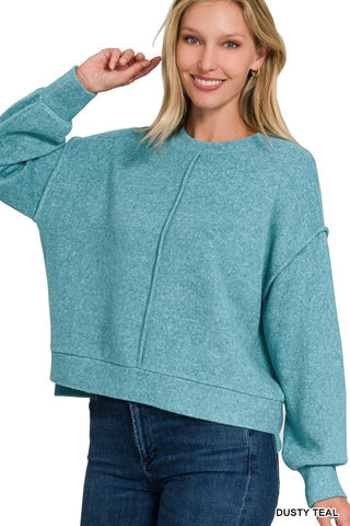 Drive Me Crazy Brushed Hacci Sweater