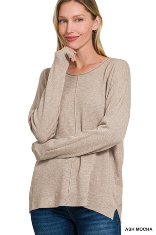 ASH MOCHA Better Days Sweater