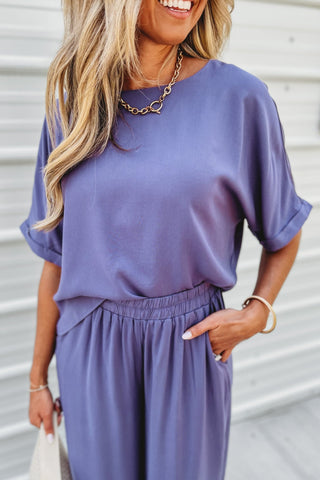 (2 COLORS) Cityscape Lightweight Pants SET - Simply Me Boutique