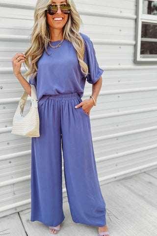 (2 COLORS) Cityscape Lightweight Pants SET - Simply Me Boutique