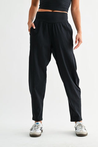 (2 COLORS) Comfort in Mind Barrel Active Joggers - Simply Me Boutique