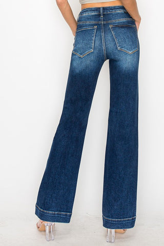RISEN Fergie High Rise Dark Wash Straight Jeans