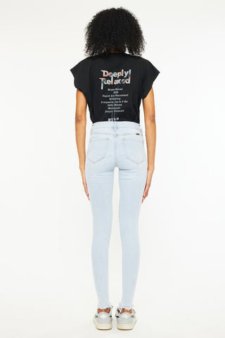 (PREORDER) KANCAN Anya Mid Rise Super Skinny Jeans Light Wash
