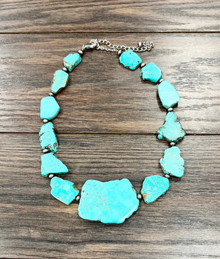 The Turquoise Slab Necklace