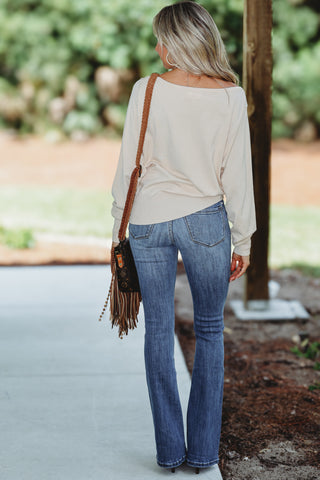 Crisp Mornings Light Taupe Sweater