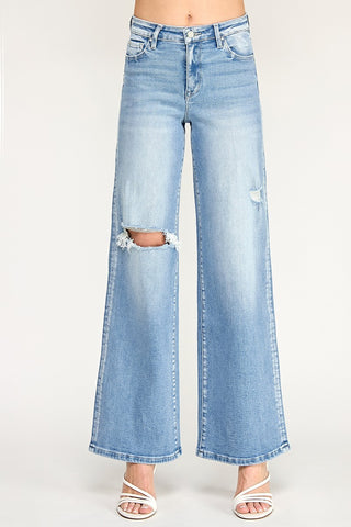PETRA153 Jayden High Rise Wide Leg Jeans (PREORDER)