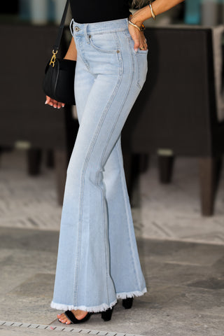 (PREORDER SHIPS 10 DAYS) KANCAN Andi High Rise Curvy Flare Jeans (Light Wash)