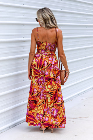 Blooming Beauty Cutout Maxi Dress