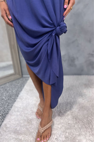 3 COLORS! Live and Learn Halter Asymmetrical Hem Midi Dress - Simply Me Boutique